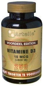 Artelle Vitamine D3 15mcg 250sft