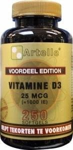 Artelle Vitamine D3 25mcg 250sft