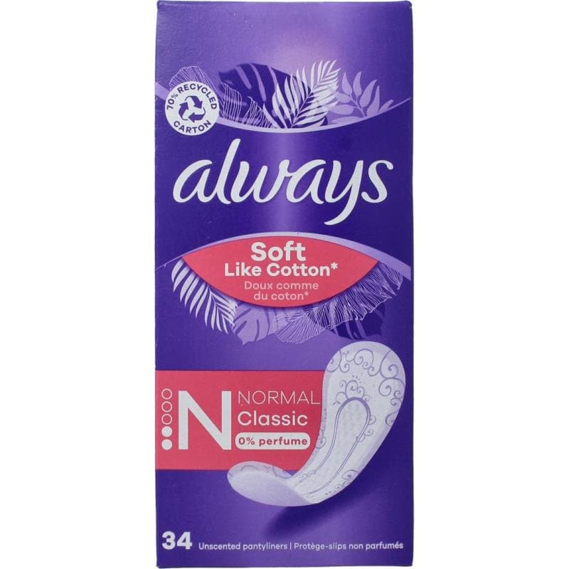 Always Dailies inlegkruisjes normaal 34st
