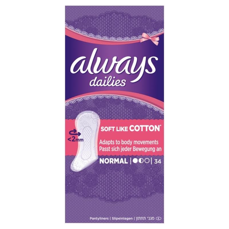 Always Dailies inlegkruisjes normaal 34st