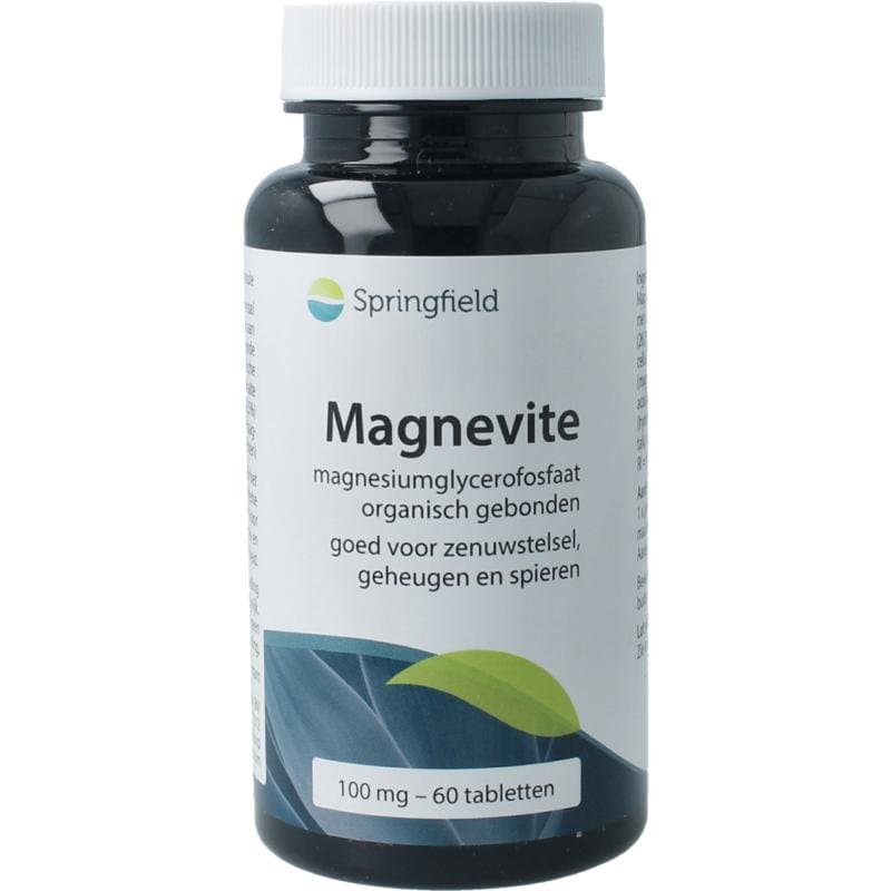 Springfield Magnevite magnesium glycerofosfaat 100 mg 60tb