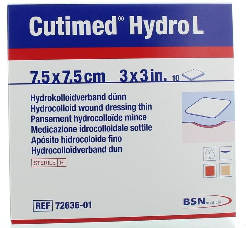 Cutimed Hydro L 7.5 x 7.5cm 10st