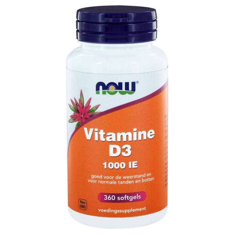 NOW Vitamine D3 1000IE 360sft