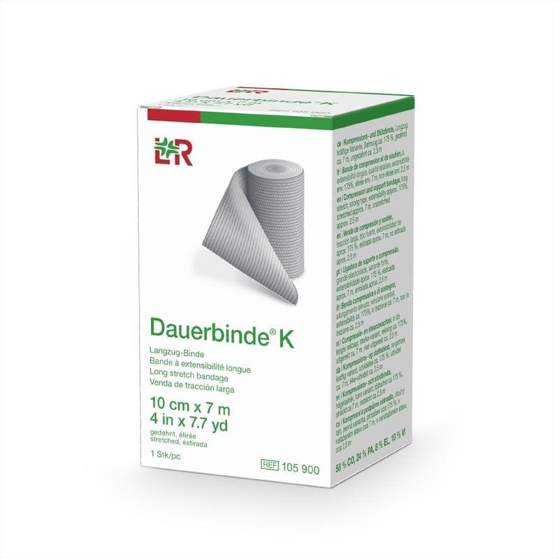 Dauerbinde K elastische zwachtel 7m x 10cm 1st