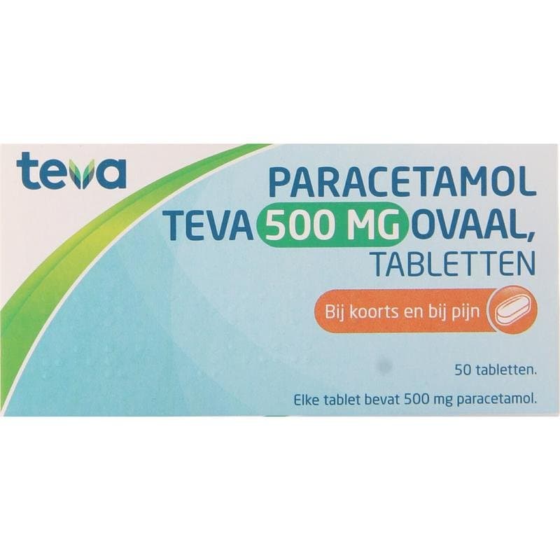 Teva Paracetamol 500mg ovaal 50tb