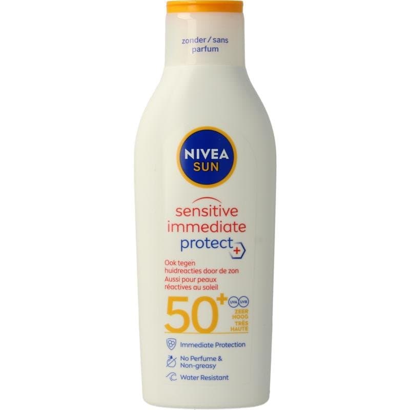 Nivea Sun sensitive zonnemelk SPF50+ 200ml