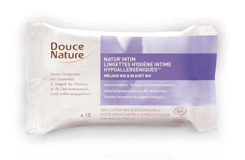 Douce Nature Intieme hygienische doekjes katoen bio 15st
