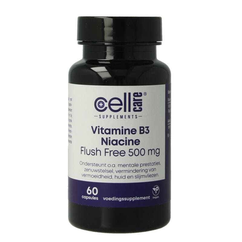 Cellcare Vitamine B3 niacine flush free 500mg 60vc