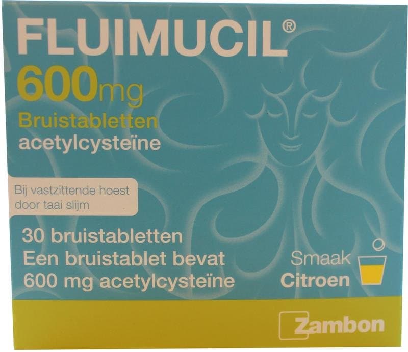 Fluimucil Bruistablet 600mg 30brt