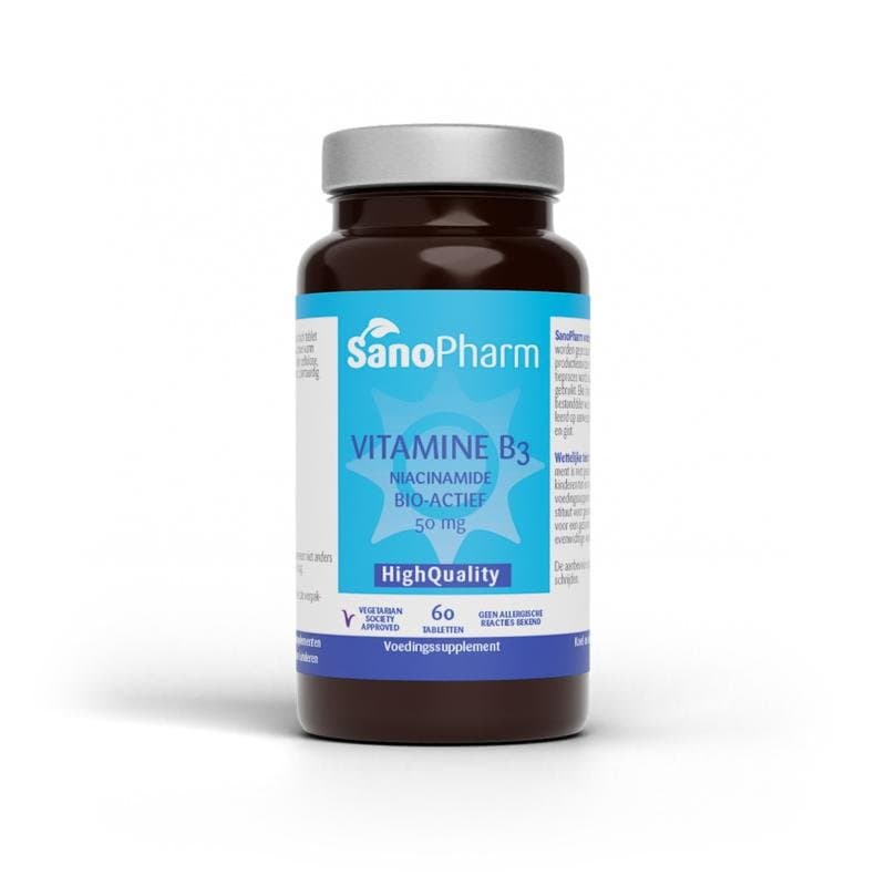 Sanopharm Vitamine B3 niacinamide 50 mg 60tb