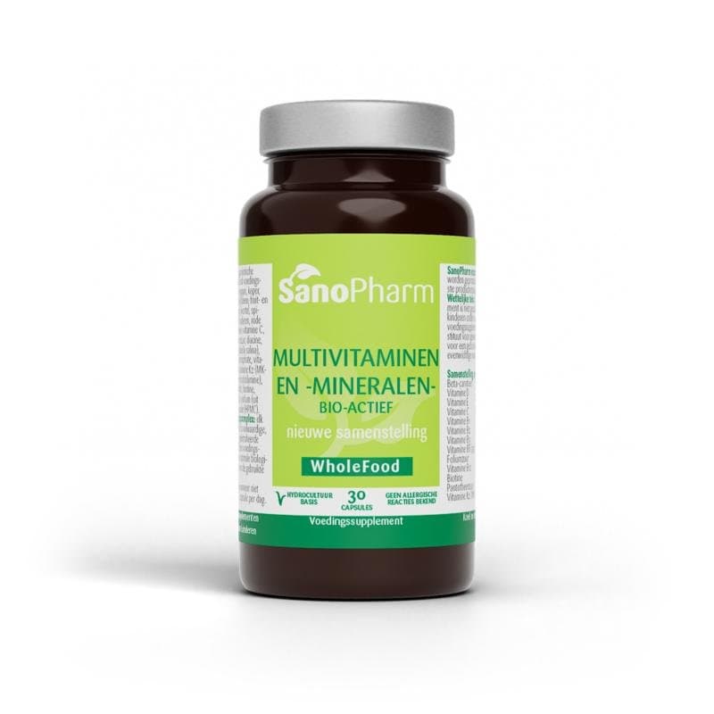 Sanopharm Multivitaminen/mineralen wholefood 30ca