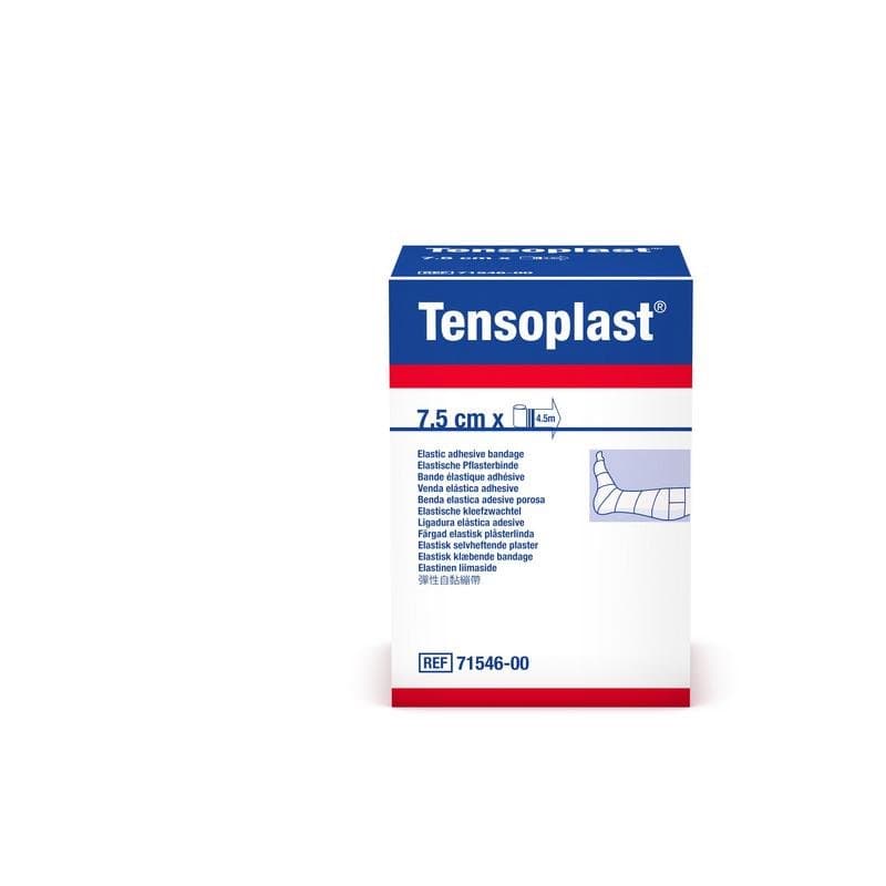 Tensoplast Elastische kleefzwachtel 7.5cm 1rol