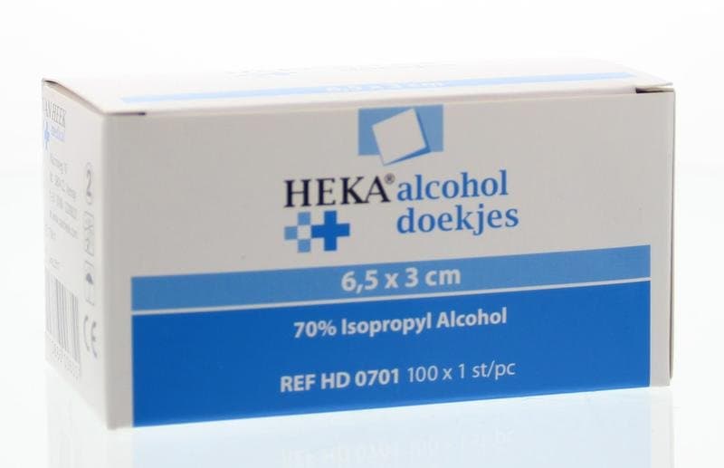 Heka Alcoholdoekjes 6.5 x 3cm 100st