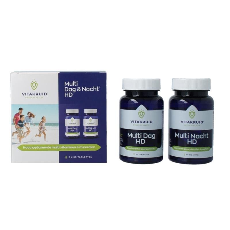Vitakruid Multi dag & nacht 2 x 30 tabletten 2x30st
