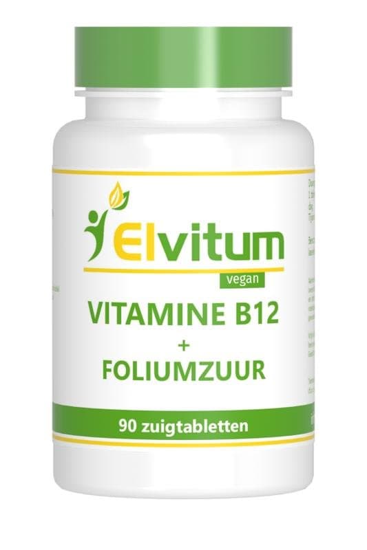 Elvitum Vitamine B12 1000mcg + foliumzuur 90zt