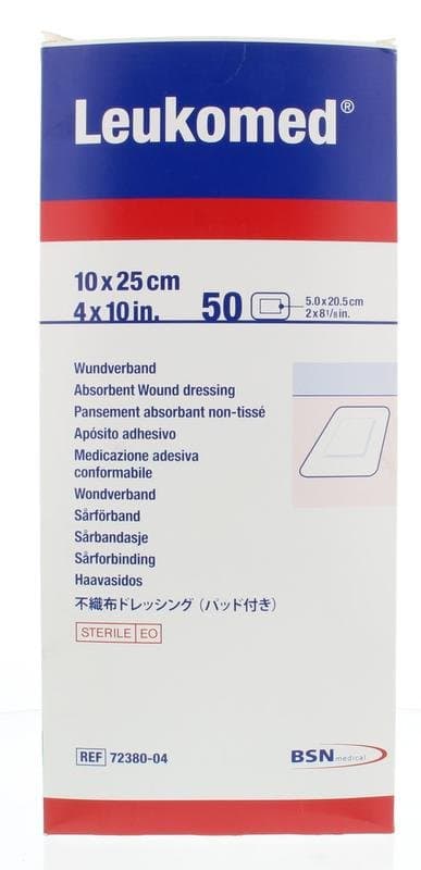 Leukomed Wondverband 10.0 x 25cm steriel 50st