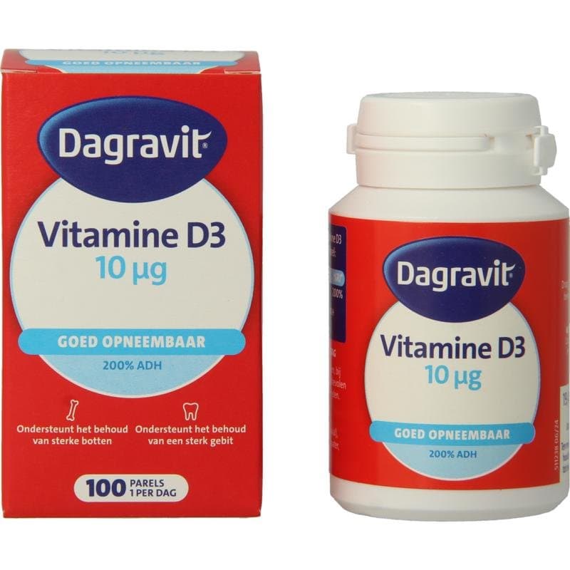 Dagravit Vitamine D pearls 400IU 100st