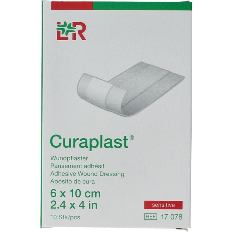 Curaplast Sensitive wondpleister 10cm x 6cm 10st