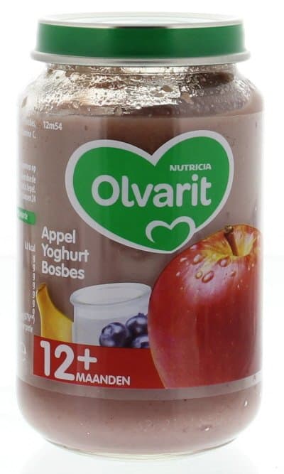 Olvarit Appel yoghurt bosbes 12M54 200g