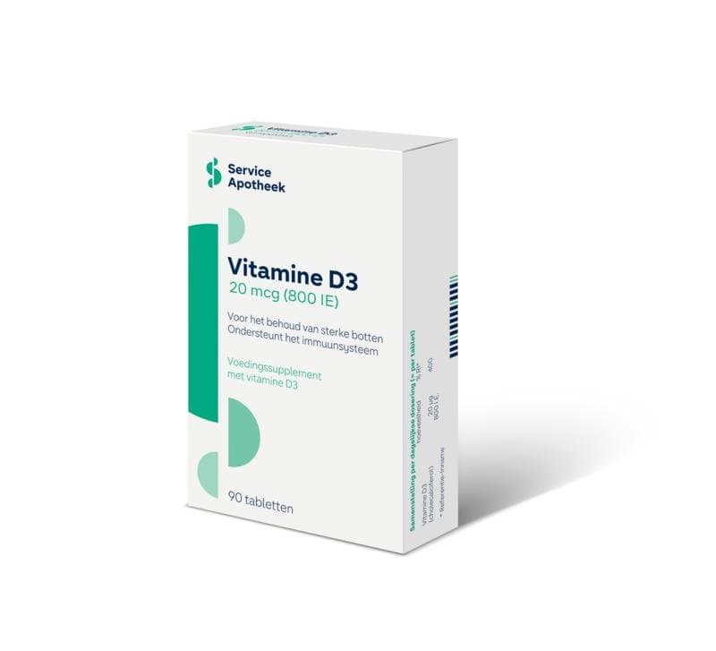 Service Apotheek Vitamine D3 20mcg 90tb