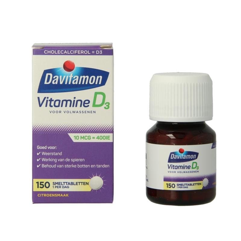 Davitamon Vitamine D volwassenen smelttablet 150tb