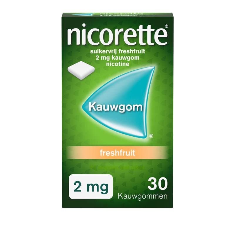 Nicorette Kauwgom 2mg freshfruit 30st