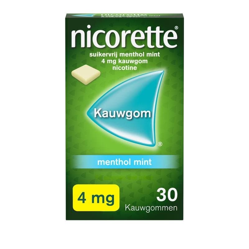 Nicorette Kauwgom 4mg menthol mint 30st