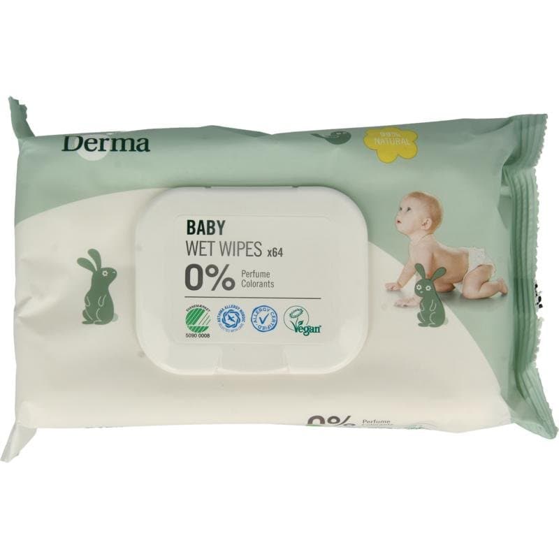 Derma Eco Babydoekjes 64st