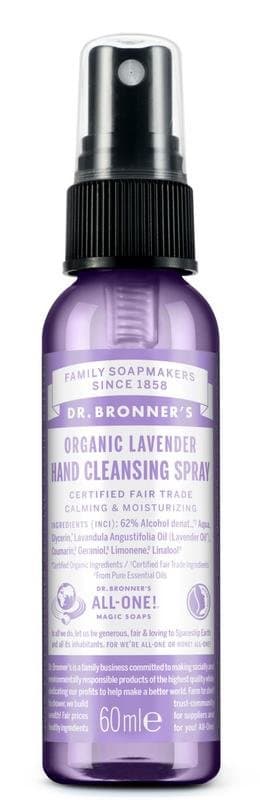 Dr Bronners Hand hygiene spray lavendel 60ml