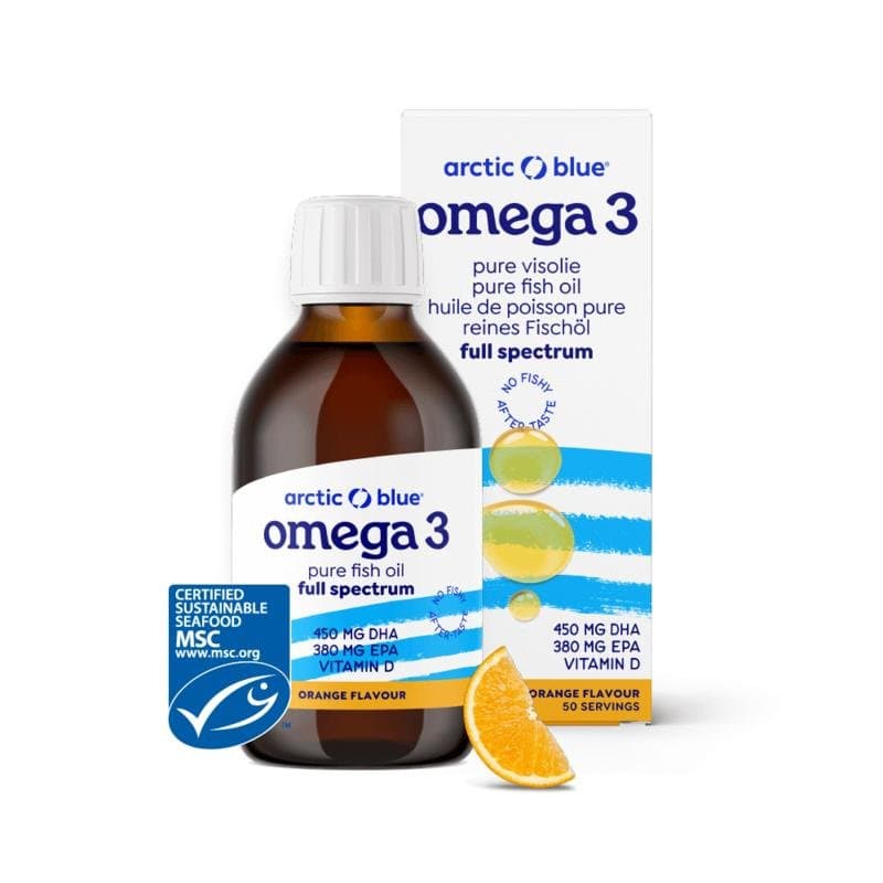 Arctic Blue Omega 3 pure visolie met vitamine D 250ml