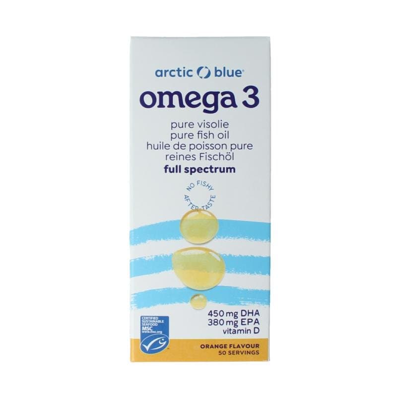 Arctic Blue Omega 3 pure visolie met vitamine D 250ml