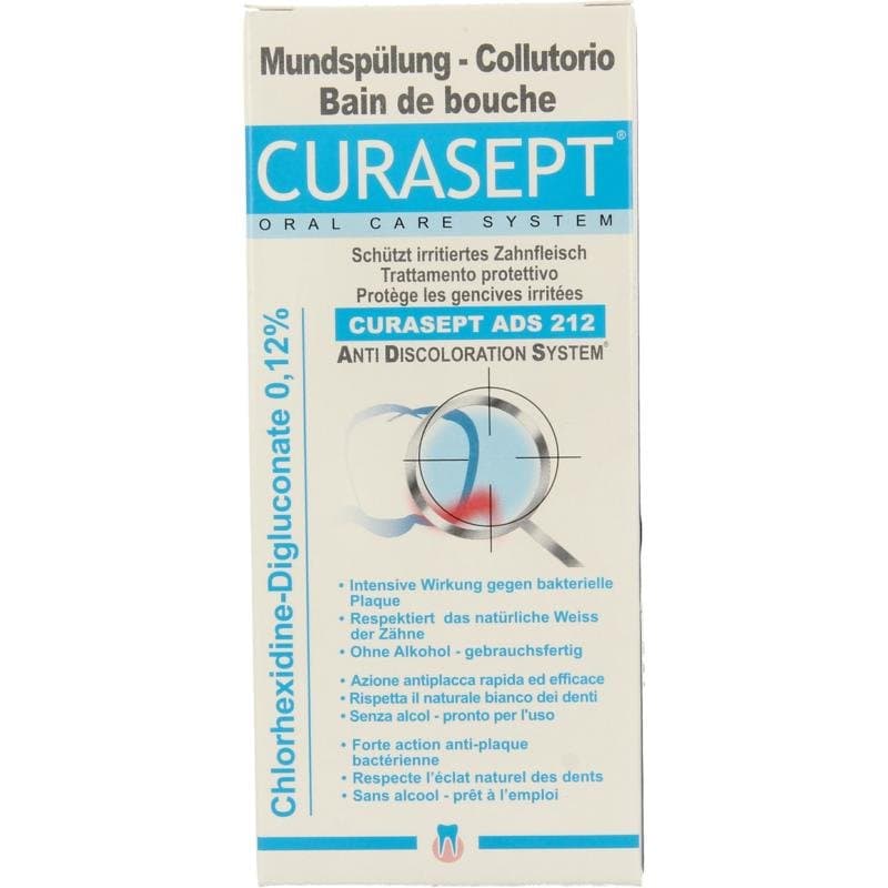 Curasept ADS Mondspoelmiddel - 0,120% chloorhexidine 200ml