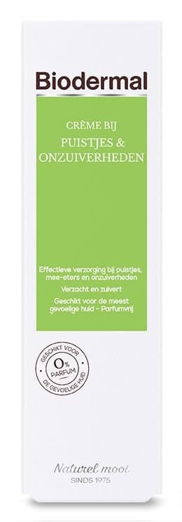Biodermal Creme bij puistjes en onzuiverheden 30ml