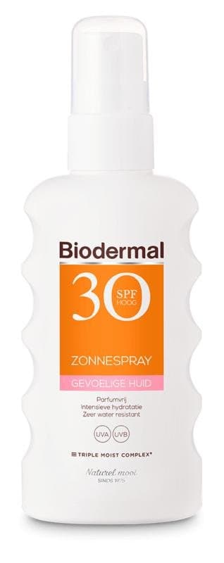 Biodermal Zonnespray SP30 gevoelig huid 175ml
