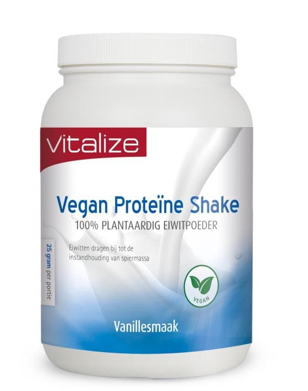 Vitalize Vegan protein shake 100% plantaardig poeder 750g