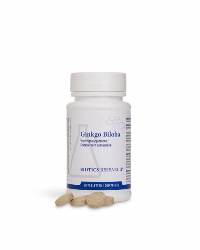 Biotics Ginkgo biloba (24%) extract 60tb