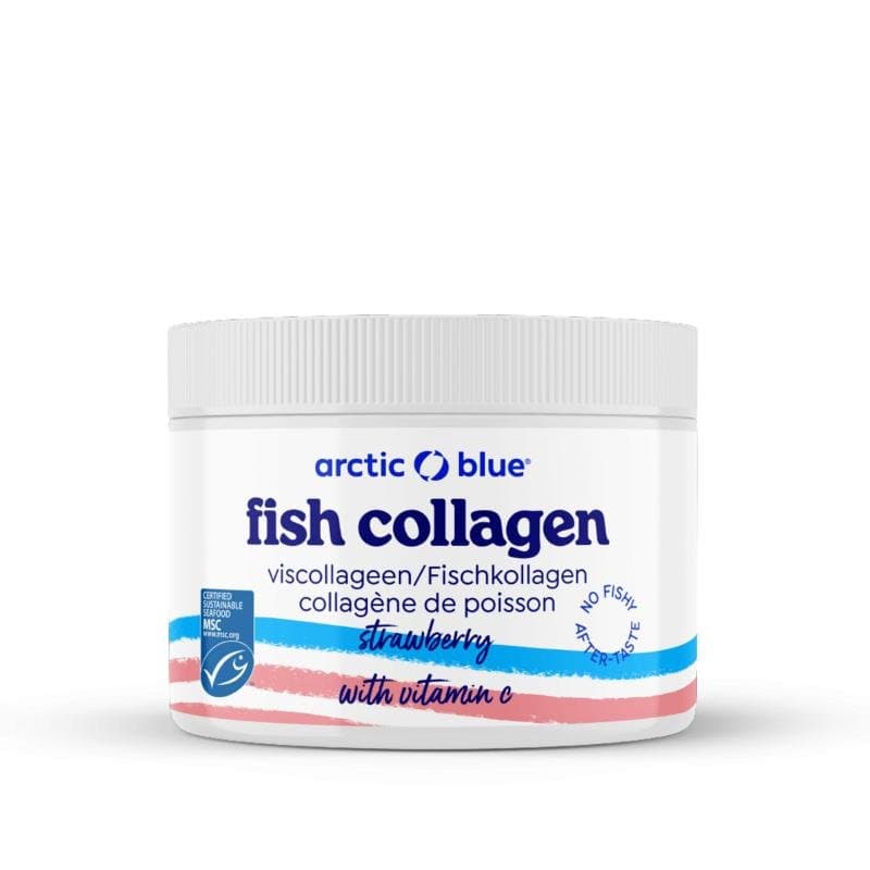 Arctic Blue Viscollageen poeder MSC aardbei 150g