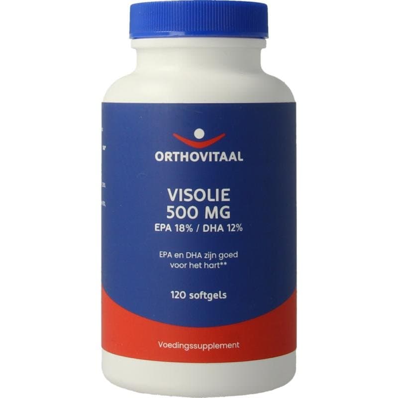 Orthovitaal Visolie 500mg EPA 18% DHA 12% 120sft