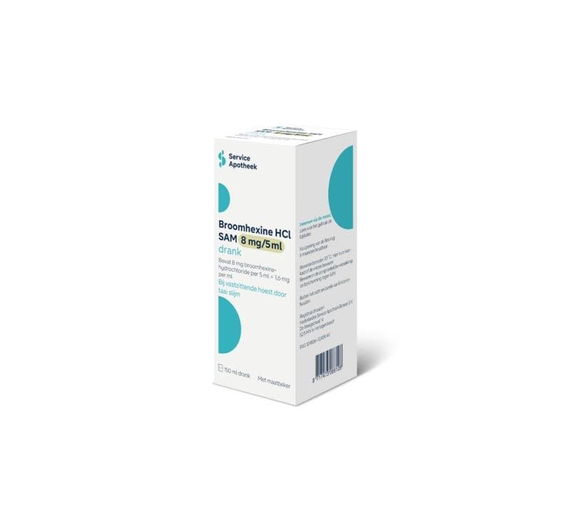Service Apotheek Broomhexine HCL 8mg/5ml 150ml