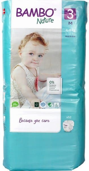 Bambo Babyluier midi 3 4-8kg 52st