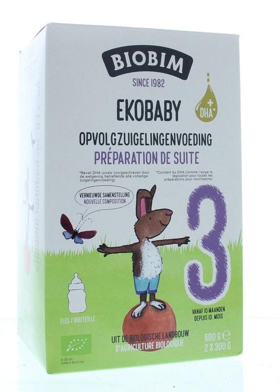Biobim Ekobaby 3 opvolgzuigelingenvoeding 10+ maanden bio 600g