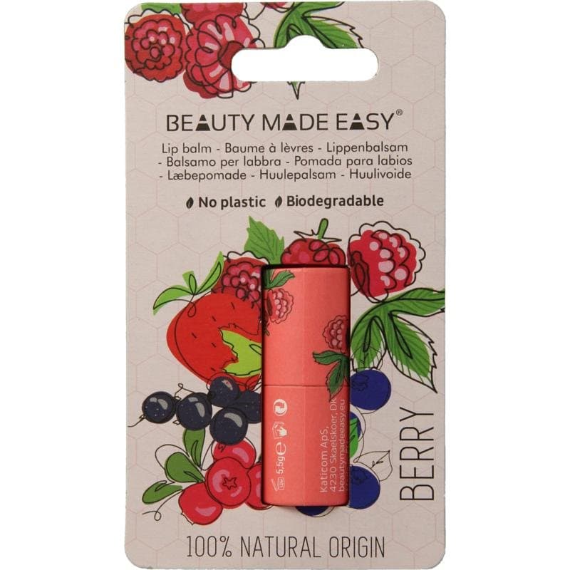 Beauty Made Easy Papertube lipbalm berry 6g