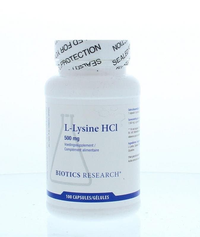 Biotics L-Lysine 500mg 100ca