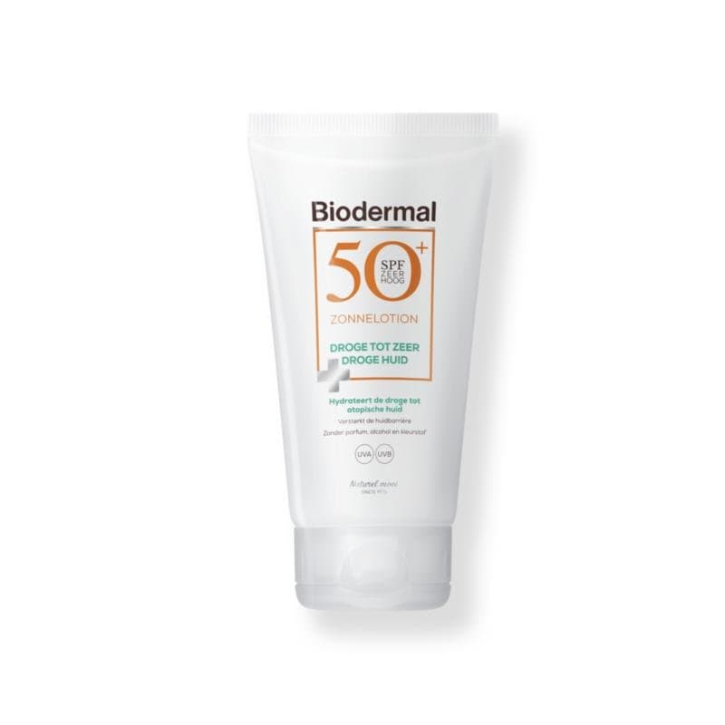Biodermal Zonnelotion droge huid SPF50+ 150ml