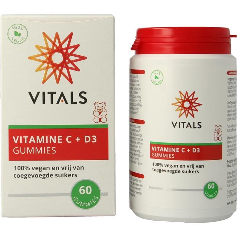 Vitals Vitamine C + D3 gummies 60st