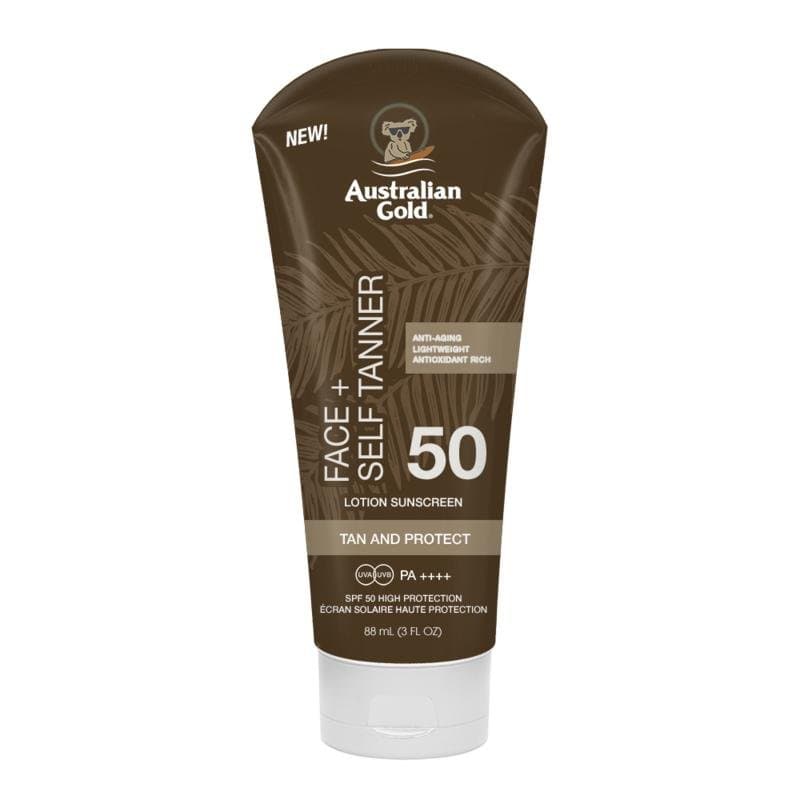 Australian Gold Face + Self tanner SPF50 88ml