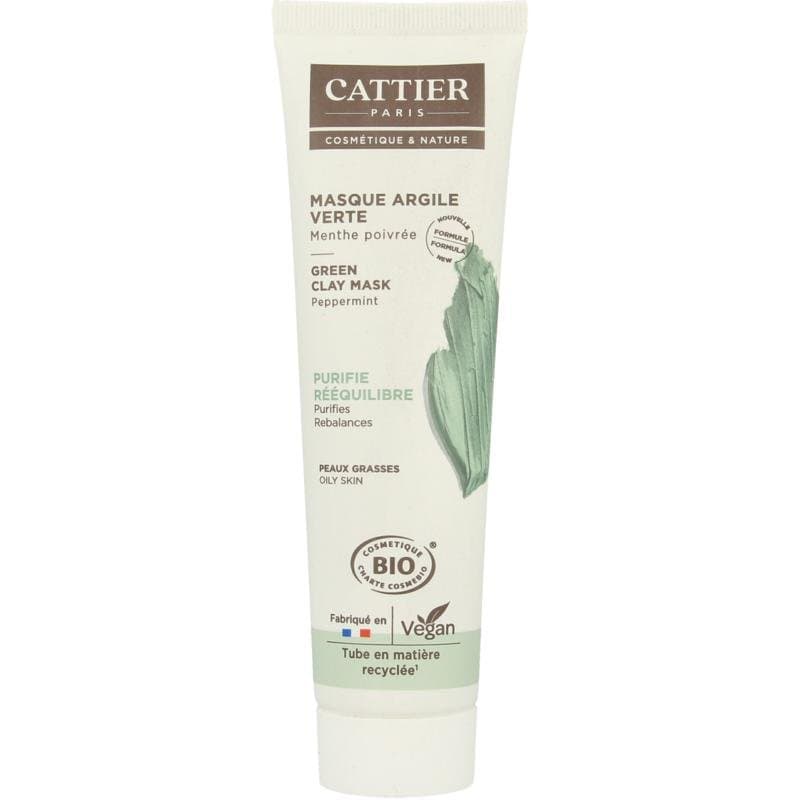 Cattier Groene klei masker munt 100ml