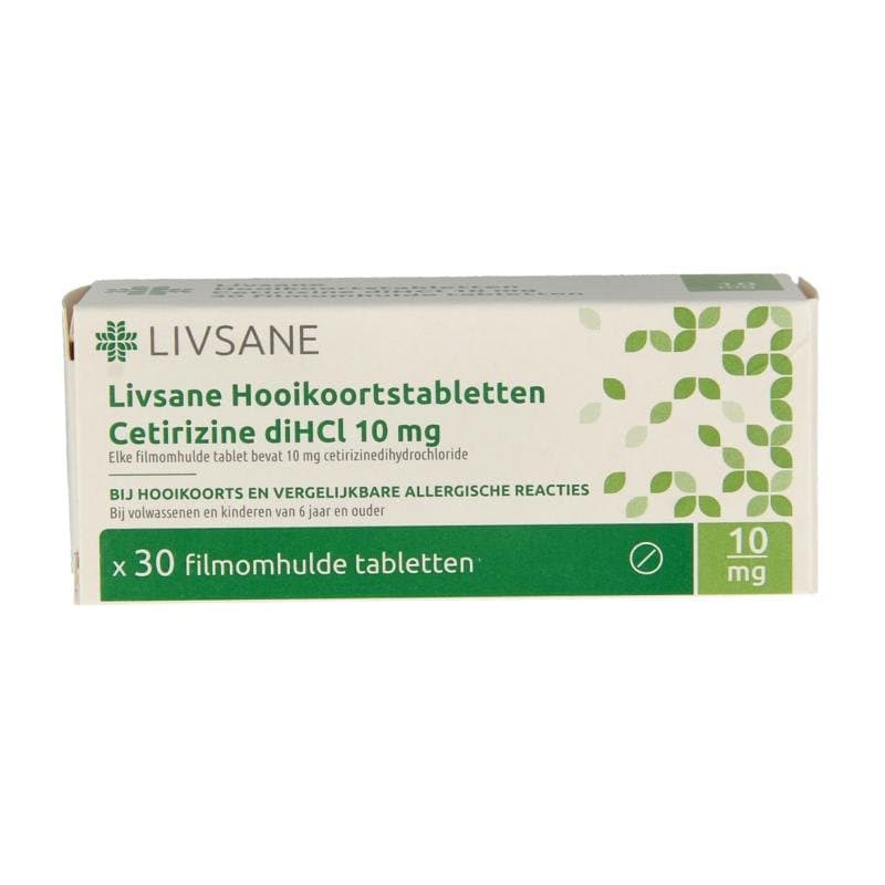 Livsane Hooikoorts cetirizine diHCl 10mg 30tb