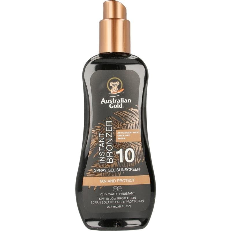 Australian Gold Spray gel met bronzer SPF10 237ml