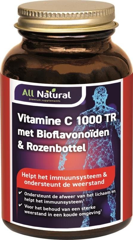 All Natural Vitamine C 1000 met bioflavonoiden & rozenbottel 100tb